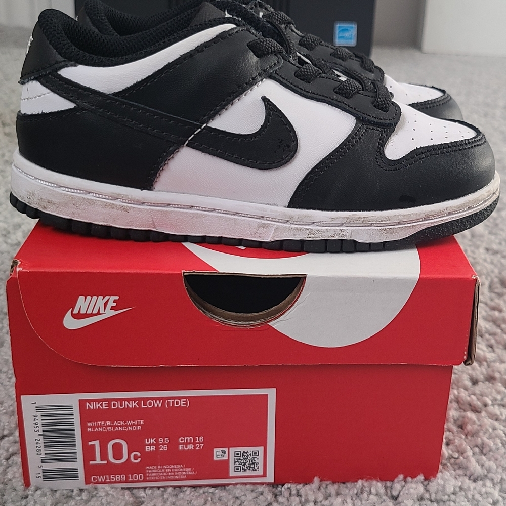 Nike Panda Dunks toddler 10c